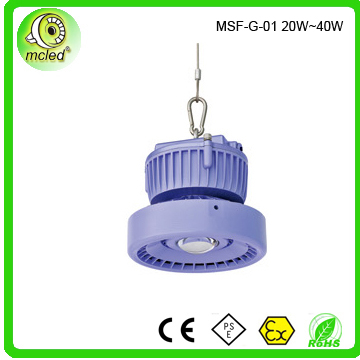 low power from 20W to 40W Die-Casting Aluminium high bay light