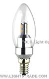 LED candle bulb e12/b27/e14  high lumen/power warm/cool white lamp light