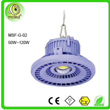 CE ROHS certificated 50w to 120w IP67 high bay lighting fixtures