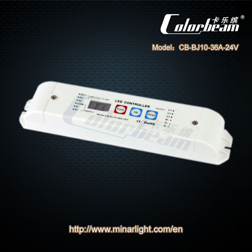DMX Constant Current Controller, LED Controller (CB-BJ10-36A-24V)