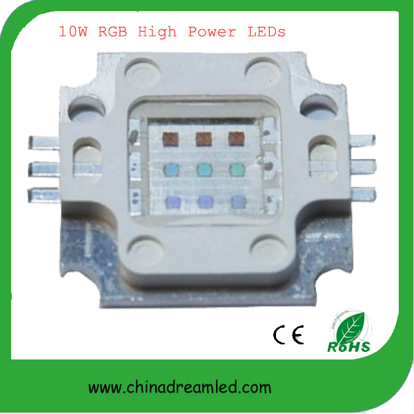 Hot sale! 10W RGB High power LED with 6 Pins