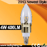 ultra warm light 0-100% dimmable 4w led candl light