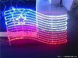 LED Christmas light IP44 outdoor decoration LED motif light flag motif