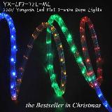 220v Multi-color Led Flat 3-wire Rope Light, Holiday Celebration Led Lights Wholesale