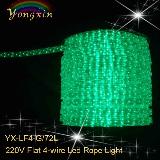 220V Flat 4-wire Led Rope Light for Outdoor, Dimmable Led Rope Lights