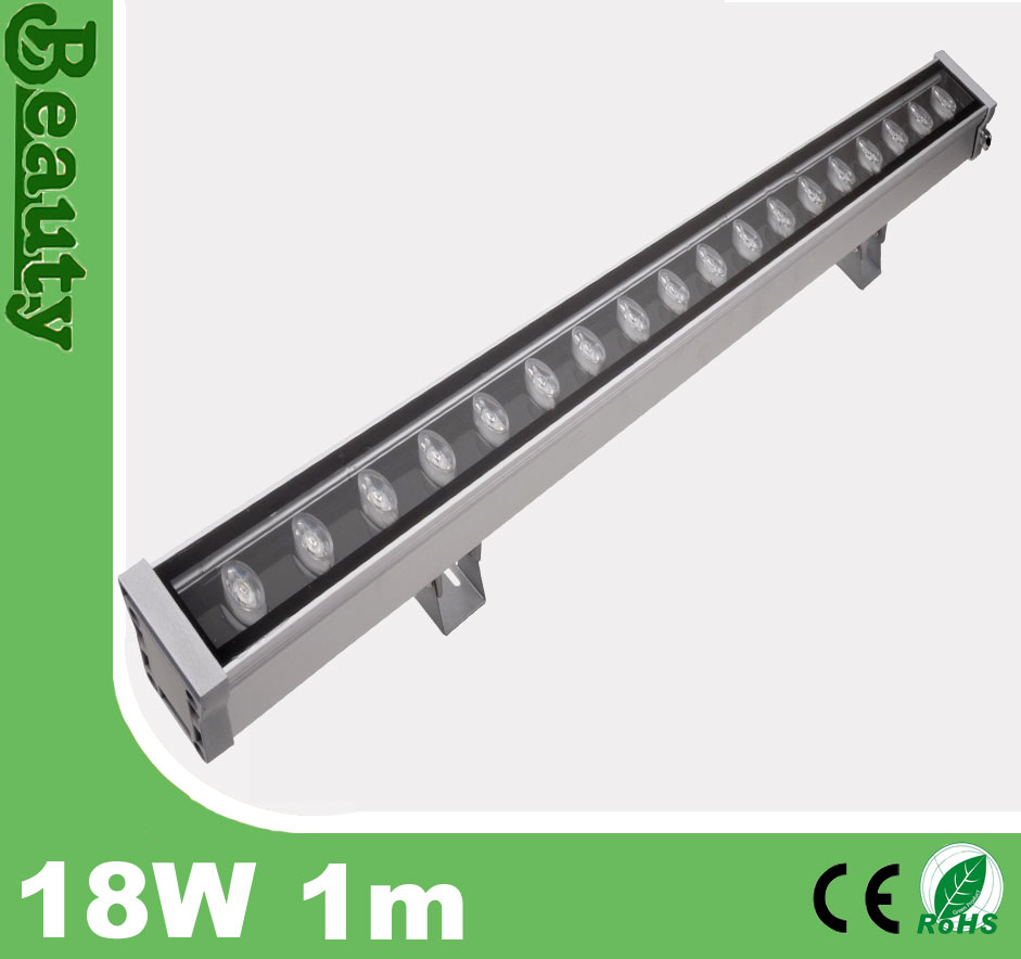 project 1m Outdoor IP65 18W DMX LED wall wahser light