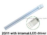 PUFA Isolated internal led driver CE certified 7W led 2g11 tube light