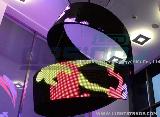 Crossroad LED sculpture with Flexible LED Screen