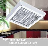 4-12W Surface Mounted Square LED Down Lamp Kitchen Ceiling Light Fixture 220V