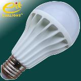 White 7w plastic aluminium bulb light