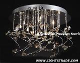 elegant modern crystal ceiling light