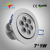 CE/ROHS AC90-265V led ceilight 7*1W lamp