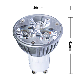 LED Spotlight 3w GU10/E27/GU5.3  Aluminum
