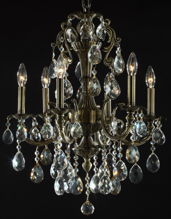 6-Lit Classic Crystal Chandelier