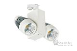 ZH-CTL1740-40W 2013 high quality and big power 40W two heads COB tracking light