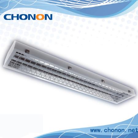 F2 industrial fixture with wire-guard