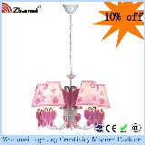 China Modern Pink Butterfly Chandelier Lamp
