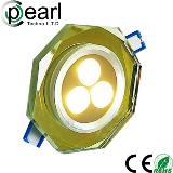 Pearl crystal ip44 led downlight 3w