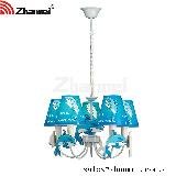 european bule dolphin chandelier lamp