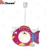 european children fish decoration light