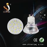 GU10 15SMD glass led lamp cup
