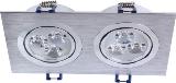 Combined LED ceiling light 6W 220V silver