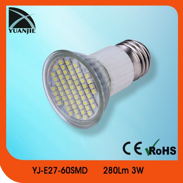 E27 led spotlights 3w smd led lamp led 3528