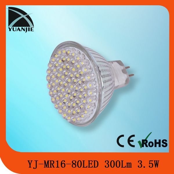Hi-quality 3.5w 80led mr16 LED spot lamp