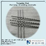 Lanthanated tungsten for short arc lamp anode