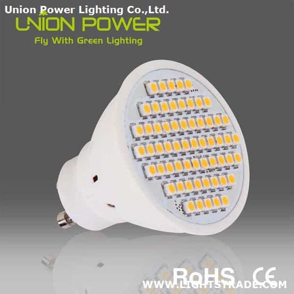 GU10-P-60H AC220-240V 60SMD 3.5W 300LM 2000-7000K