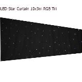LED Star Curtain 10x3m RGB Tri