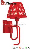 Modern single Crystal Red Style Wall Lamp