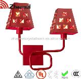 Modern artistical creationary Crystal Red Style Bedroom,Bathroom lamp for wall,Wall Lamp