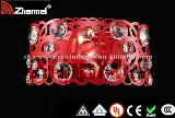 Cheap Modern Beautiful Hole Red Crystal Wall Lamp for passageway,bedroom,washroom