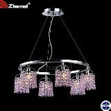 modern pink crystal chandelier light