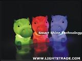 2013 Latest light up horse money box plastic plastic animals for save money.8x11x12cm