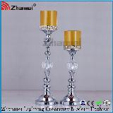 Traditional glass candlestick Holders