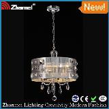 modern round crystal ceiling pendant lamp