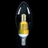 Hot Sales 3W Golden Clear Candle Led Bulb For Hotel House Hall Decoration