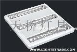 T5 2x14w 3x14w 4x14w surfaced grille lamp louver fitting office lighting fixture