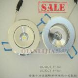IN STOCK, Warm white cool white 1/3w high power led downlight