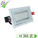 20w recessed rectangular LED shoplighter with CE RoHS SAA approved