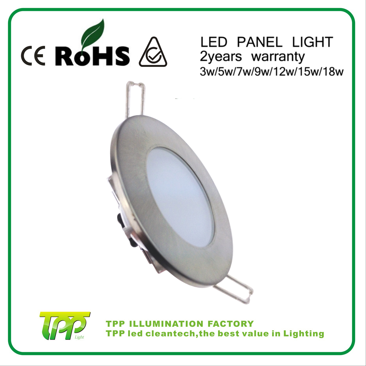 12w led down light