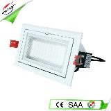 20w recessed rectangular LED shoplighter with CE ROHS SAA approved