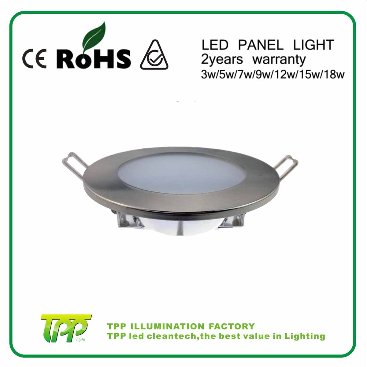 9w high quality led downlight