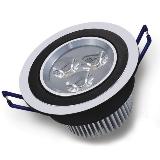 3W Power LED Spot Downlight with Excellent Brushed Black Aluminum Heat Sink