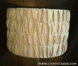 Pleated stitched lampshade