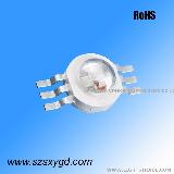 high power rgb led chip 3w 6 pin rgb led light source with RoHs in China