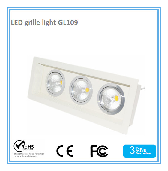 COB led grille light 60W,AC90-250V,80Ra,CE&RoHS approval