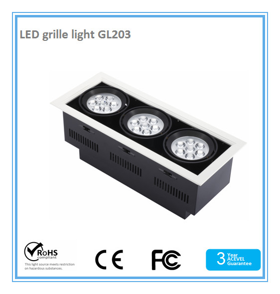SMD 3535 led grille light 27W,AC90-250V,80Ra,CE&RoHS approval